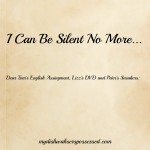 I Can Be Silent No more